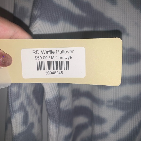 Grey tie-dye long sleeve top - Picture 3 of 5